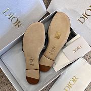 Fortok Dior Dway Gradient Butterflies Pattern Slides Black & Gold Metallic - 5