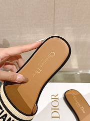 Fortok Dior Dway Natural Raffia And Black Embroidered Cotton - 2