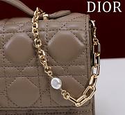 Fortok Dior Miss Dior Bag Brown Cannage Lambskin 0980 21x11.5x4.5cm - 4