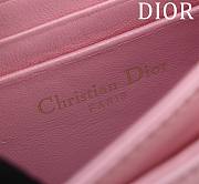 Fortok Dior Miss Dior Bag Pink Cannage Lambskin 0980 21x11.5x4.5cm - 4