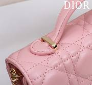 Fortok Dior Miss Dior Bag Pink Cannage Lambskin 0980 21x11.5x4.5cm - 5