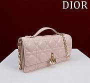 Fortok Dior Miss Dior Bag Light Pink Cannage Lambskin 0980 21x11.5x4.5cm - 6