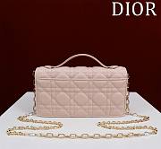 Fortok Dior Miss Dior Bag Light Pink Cannage Lambskin 0980 21x11.5x4.5cm - 4