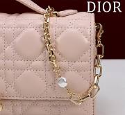 Fortok Dior Miss Dior Bag Light Pink Cannage Lambskin 0980 21x11.5x4.5cm - 2