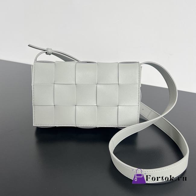 Fortok Bottega Veneta Cassette Bag Light Grey 578004 23x15x6cm - 1