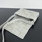 Fortok Bottega Veneta Cassette Bag Light Grey 578004 23x15x6cm - 6