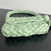 Fortok Bottega Veneta Kalimero Citta Shoulder Bag Green 785797 25x18x5.5cm - 6