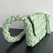 Fortok Bottega Veneta Kalimero Citta Shoulder Bag Green 785797 25x18x5.5cm - 5