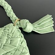 Fortok Bottega Veneta Kalimero Citta Shoulder Bag Green 785797 25x18x5.5cm - 2