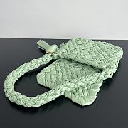 Fortok Bottega Veneta Kalimero Citta Shoulder Bag Green 785797 25x18x5.5cm - 4