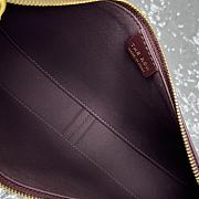 Fortok The Row Dark Brown Smooth Leather Half Moon Shoulder Bag 20x6cm - 3