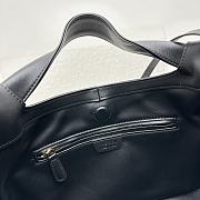 Fortok The Row Camdem Top-Handle Bag in Black Saddle Leather 32x23x14cm - 4