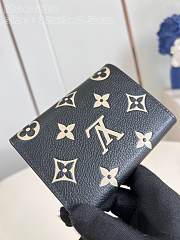 Fortok Louis Vuitton Victorine Wallet Black & Beige M60688 12x9x2.5cm - 3