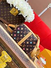 Fortok Louis Vuitton Envelope Messenger Bag Brown Monogram Craggy Coated Canvas M24820 23.5x15.5x8.5cm - 3