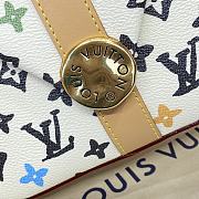 Fortok Louis Vuitton Envelope Messenger Bag White Monogram Craggy Coated Canvas M24820 23.5x15.5x8.5cm - 3