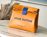 Fortok Louis Vuitton Sandwich Bag Cowhide Leather M24578 30x27x17cm - 1
