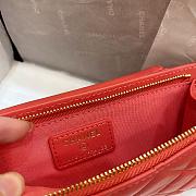 Fortok Chanel Phone Bag in Red AP0990 18.5×9×3cm  - 3