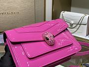 Fortok Bvlgari Serpenti Forever Shoulder Bag in Pink 289676 19x13x7cm - 5