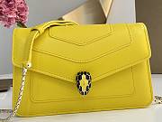 Fortok Bvlgari Serpenti Forever Shoulder Bag in Yellow 291401 20x12x4cm - 1