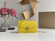 Fortok Bvlgari Serpenti Forever Shoulder Bag in Yellow 291401 20x12x4cm - 3