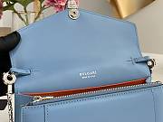 Fortok Bvlgari Serpenti Forever Shoulder Bag in Blue 291401 20x12x4cm - 3