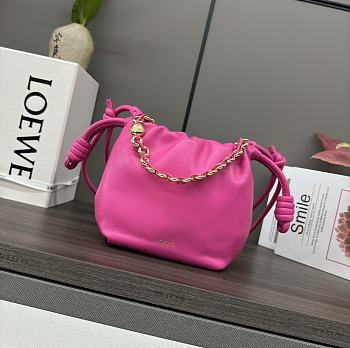 Fortok Loewe Flamenco Purse Mini Bag Pink 23x17x5.5cm