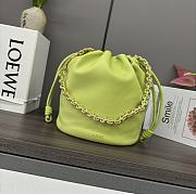 Fortok Loewe Flamenco Purse Mini Bag Green Neon 23x17x5.5cm - 1