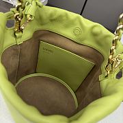 Fortok Loewe Flamenco Purse Mini Bag Green Neon 23x17x5.5cm - 2