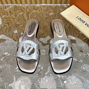 Fortok Louis Vuitton Isola Flat Mules Silver - 4