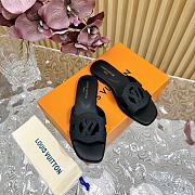 Fortok Louis Vuitton Isola Flat Mules Black - 5
