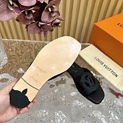 Fortok Louis Vuitton Isola Flat Mules Black - 2