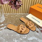Fortok Louis Vuitton Isola Flat Mules Brown - 1
