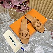 Fortok Louis Vuitton Isola Flat Mules Brown - 6
