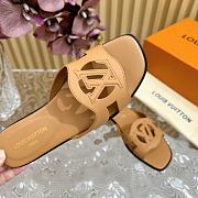 Fortok Louis Vuitton Isola Flat Mules Brown - 4