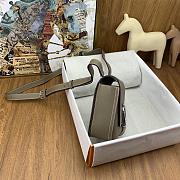 Fortok Hermes Della Cavalleria Mini Epsom 18 Gray Bag Silver Buckle - 5
