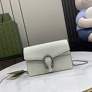 Fortok Gucci Dionysus Super Mini Bag White Patent Leather 795368 17.5x11x6.5cm - 1