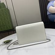 Fortok Gucci Dionysus Super Mini Bag White Patent Leather 795368 17.5x11x6.5cm - 6