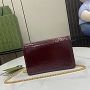 Fortok Gucci Dionysus Super Mini Bag Red Patent Leather 795368 17.5x11x6.5cm - 3