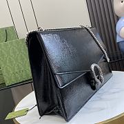 Fortok Gucci Dionysus Shoulder Bag Black Patent Leather 42x28x12cm - 5