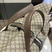 Fortok Gucci Jackie 1961 Large Duffle Bag Beige and ebony GG Supreme Tender 45x45x21cm - 2