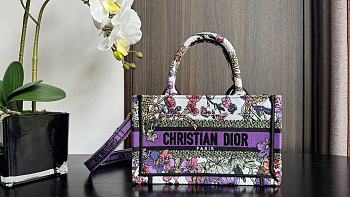 Fortok Dior Mini Four Seasons Flower Book Tote 21.5x13x7.5cm 