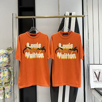 Fortok Louis Vuitton 2024SS Orange T-Shirt