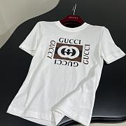 Fortok Gucci 24 Printed Cotton T-shirt in White - 6