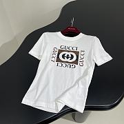 Fortok Gucci 24 Printed Cotton T-shirt in White - 4