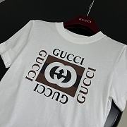 Fortok Gucci 24 Printed Cotton T-shirt in White - 3