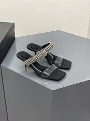 Fortok Alexander Wang Julie transparent Crystal Sandals - 1