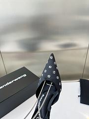 Fortok Alexander Wand Delphine Crystal-embellished Black Slingback Pumps in Satin - 2