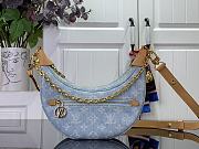 Fortok Louis Vuitton Loop Bag Monogram Sky Blue Denim M24846 23x13x6cm - 1