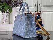 Fortok Louis Vuitton Let Go PM Bag Sky Blue Denim M24897 28x23x10.5cm - 4
