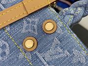 Fortok Louis Vuitton Let Go PM Bag Sky Blue Denim M24897 28x23x10.5cm - 2